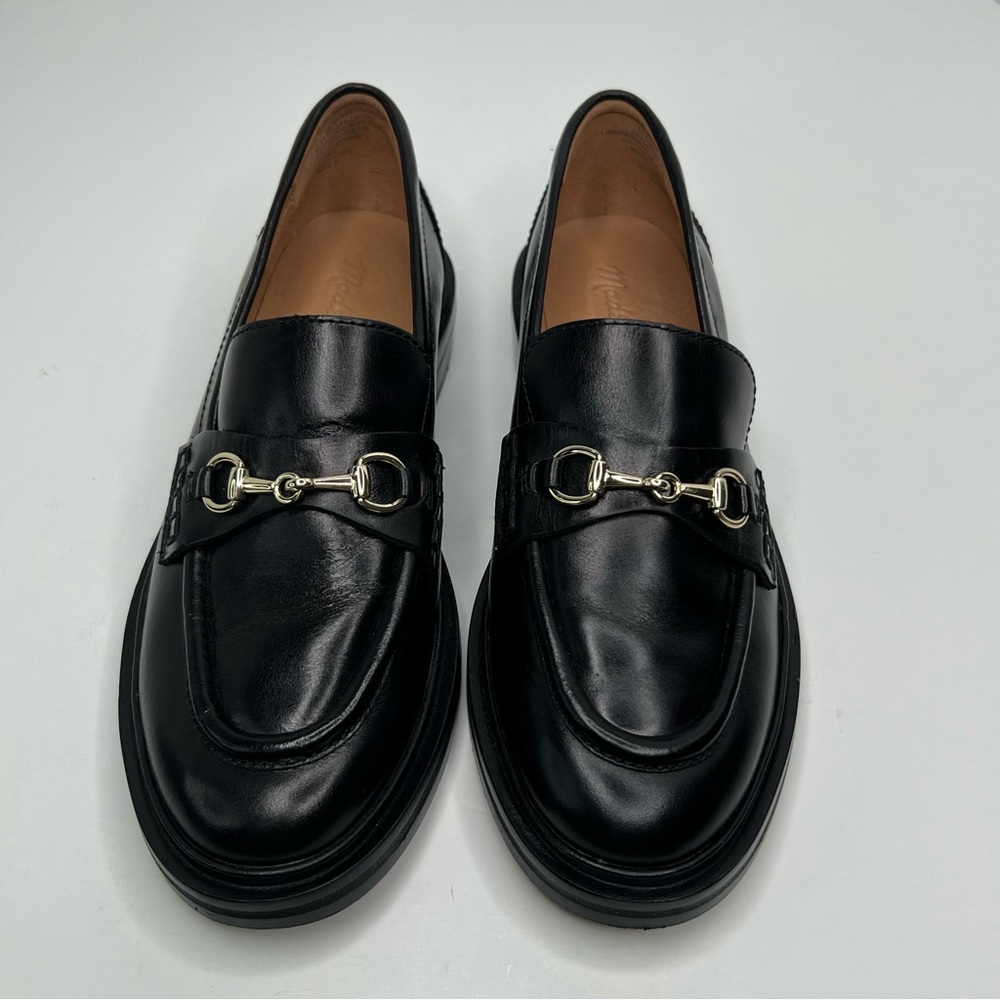 Madewell The Vernon Bit Hardware Loafer in Leather in True Black Size 6 - Picture 6 of 15